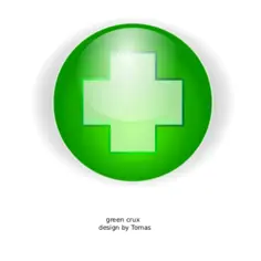 Green cross vector