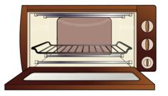 Microwave oven vector