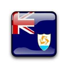 Anguilla vector flag button