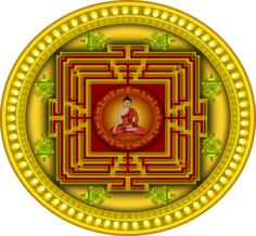 Mandala with Buddha