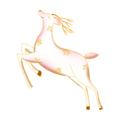 古风仙鹿插画 14