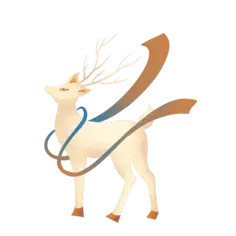 古风仙鹿插画 18