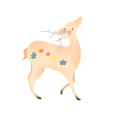 古风仙鹿插画 27