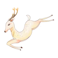 古风仙鹿插画 3