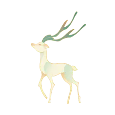 古风仙鹿插画 31