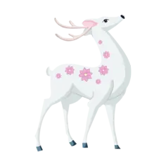 古风仙鹿插画 32