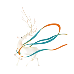 古风仙鹿插画 36